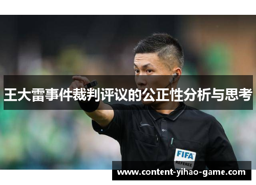 王大雷事件裁判评议的公正性分析与思考 王大雷事件裁判评议的公正性分析与思考